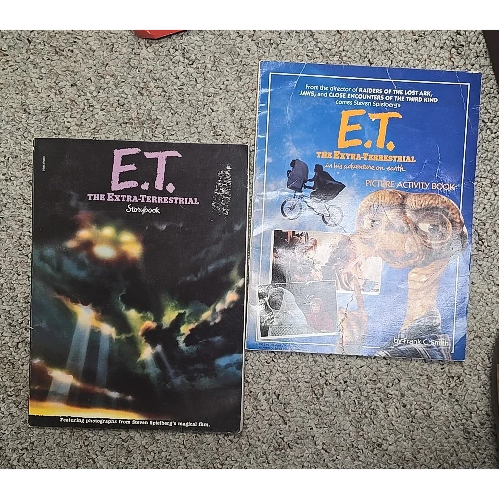 Lot of 2 VTG‎ 1982 Steven Spielberg E.T. Extra Terrestrial Paperback Story Books